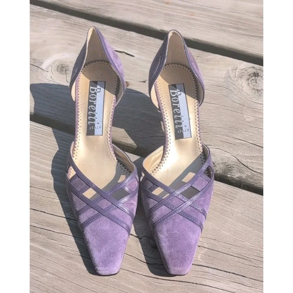 Boretti Italian Lilac Lavender Suede 2.5
